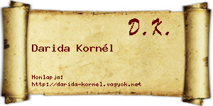 Darida Kornél névjegykártya